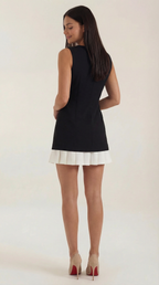 Celine Sleeveless A-line Mini Dress