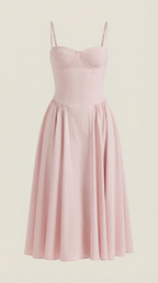 Odette Corset Midi Dress