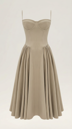 Odette Corset Midi Dress