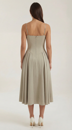 Odette Corset Midi Dress