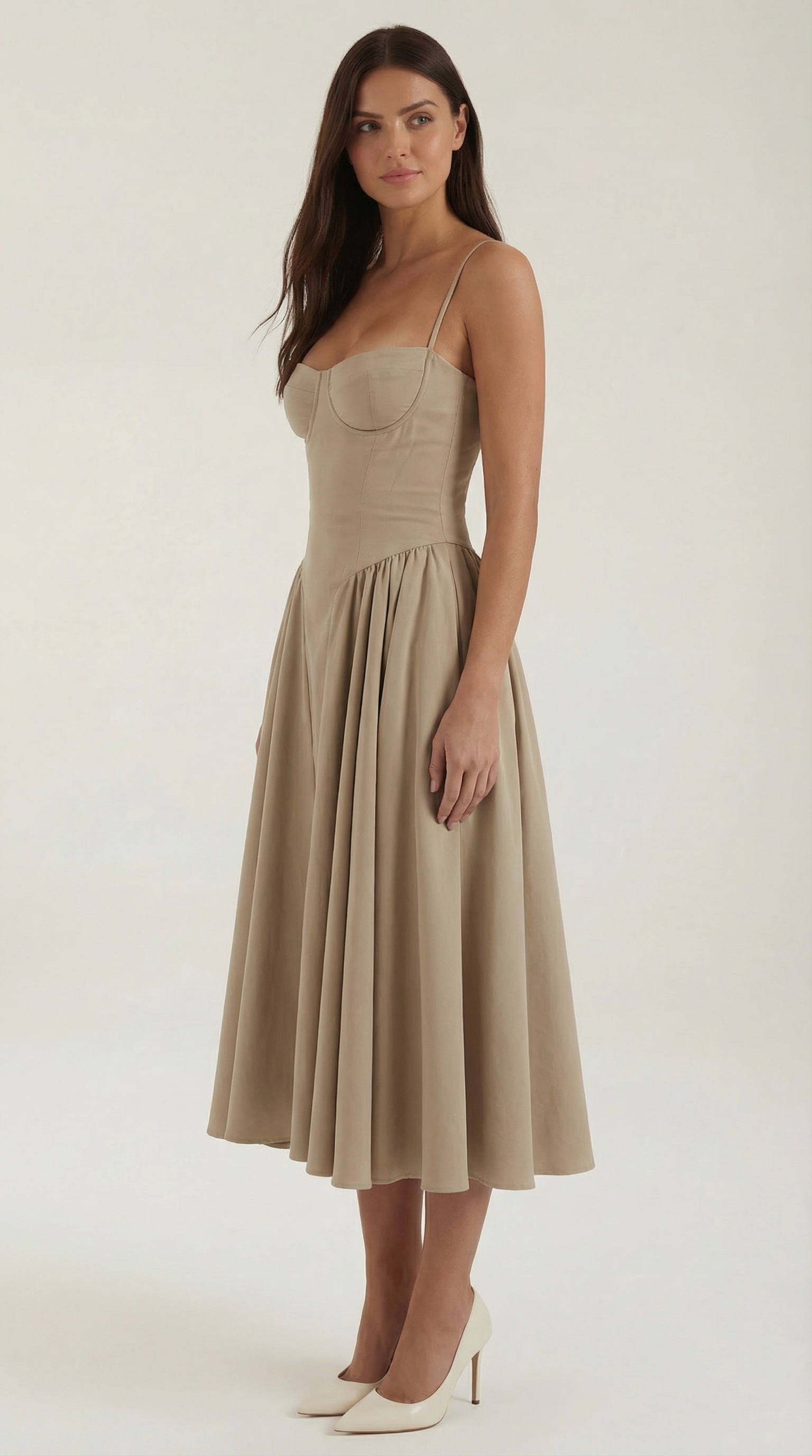 Odette Corset Midi Dress